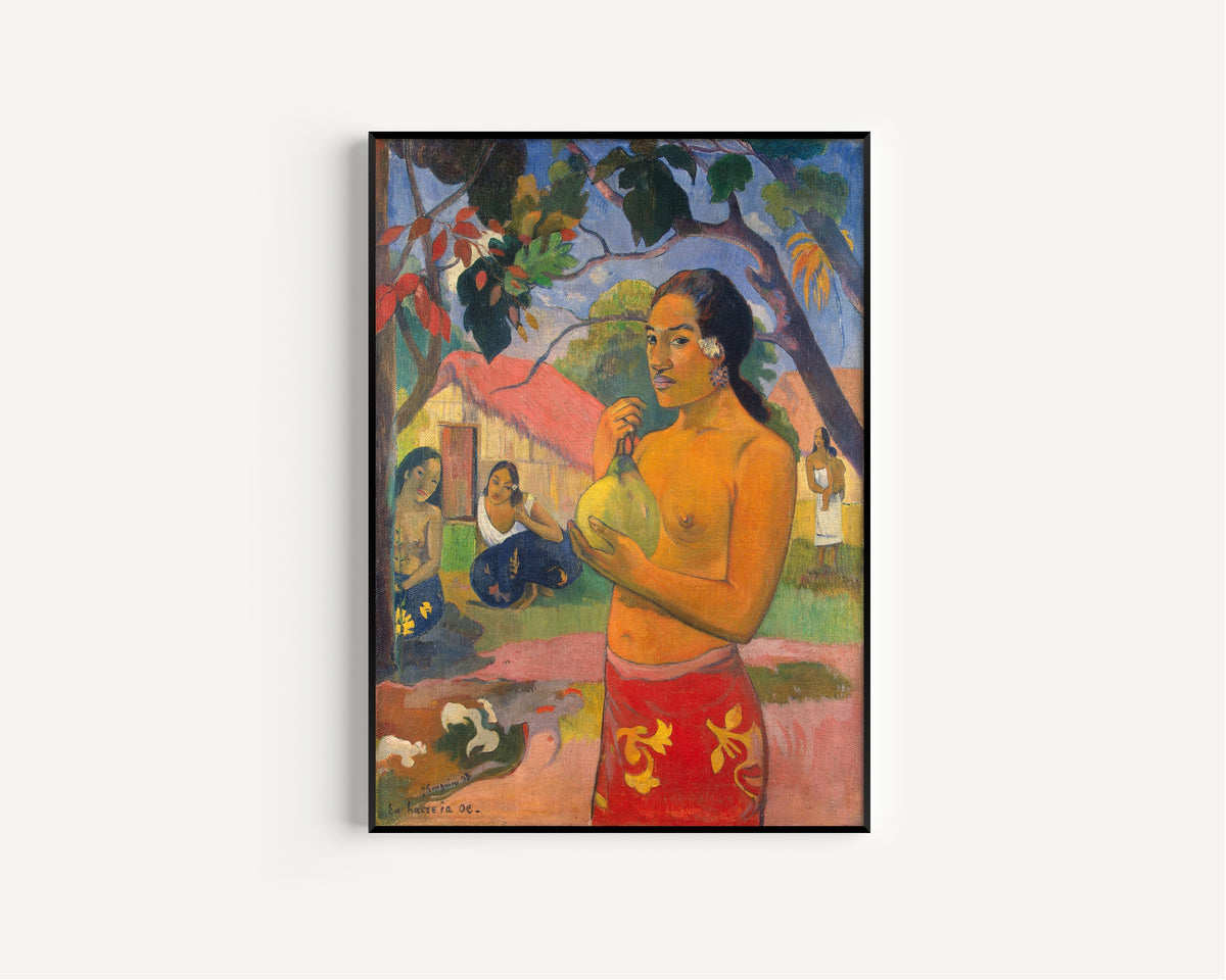 Paul Gauguin — Woman Holding a Fruit (Eu haere ia oe) | Fine Art Print