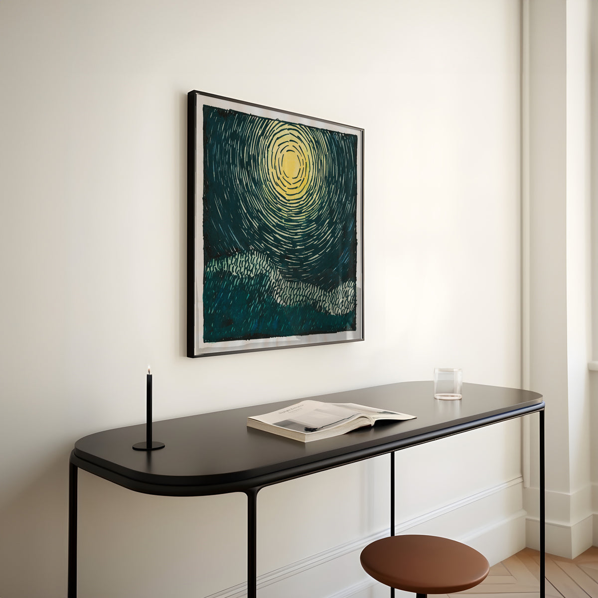 Karl Wiener — Pavement and Meadow No. 10 | Modernist Landscape Print