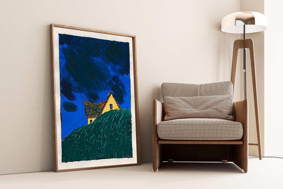 Karl Wiener — Pavement and Meadow No. 19 | Modernist Landscape Print
