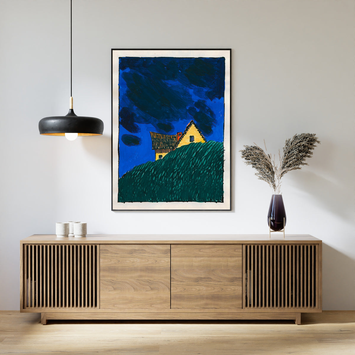 Karl Wiener — Pavement and Meadow No. 19 | Modernist Landscape Print