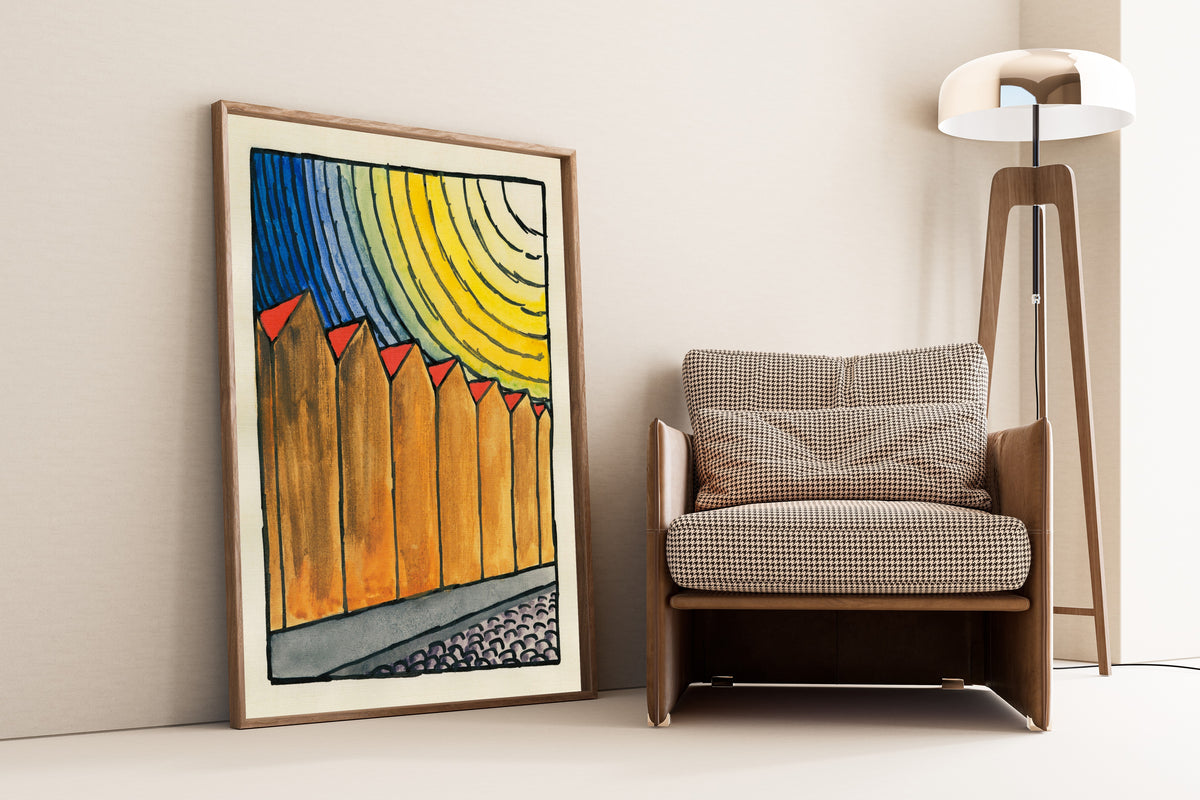Karl Wiener — Pavement and Meadow No. 20 | Modernist Landscape Print
