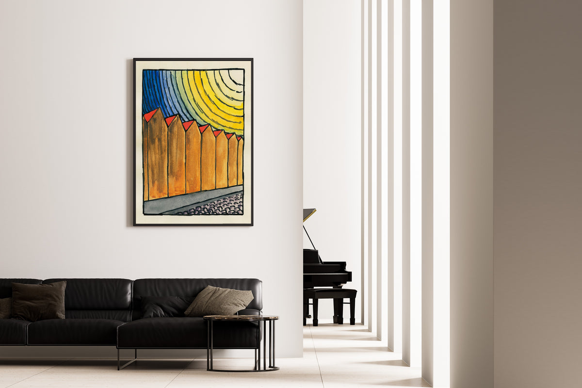 Karl Wiener — Pavement and Meadow No. 20 | Modernist Landscape Print