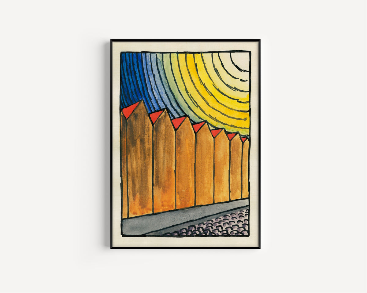 Karl Wiener — Pavement and Meadow No. 20 | Modernist Landscape Print