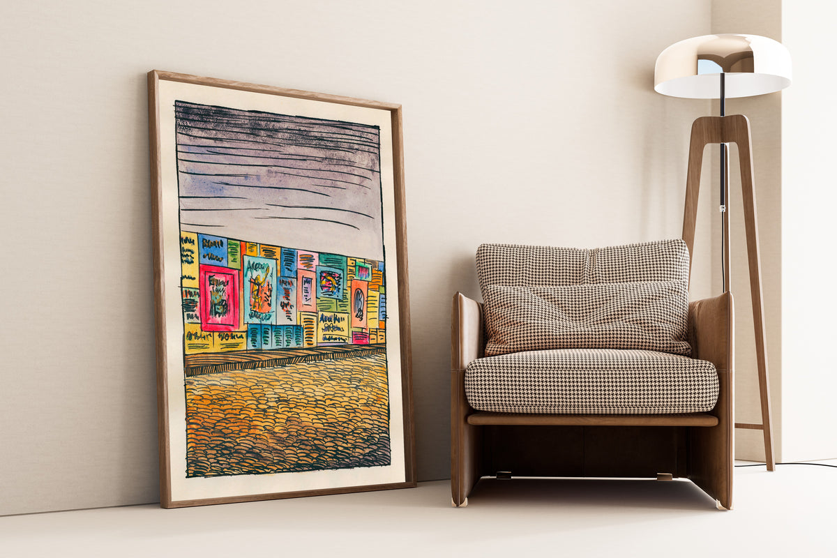 Karl Wiener — Pavement and Meadow No. 4 | Modernist Landscape Print