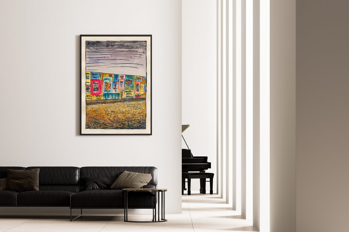 Karl Wiener — Pavement and Meadow No. 4 | Modernist Landscape Print