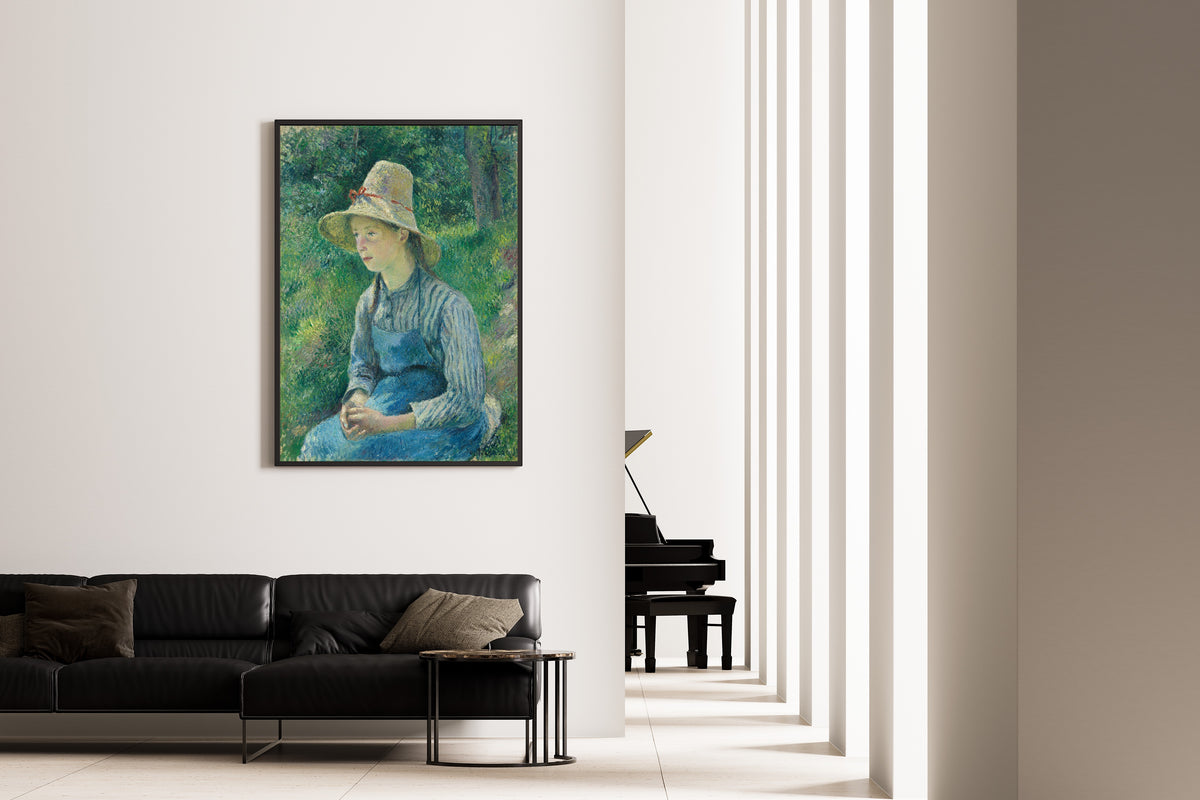 Camille Pissarro — Peasant Girl with a Straw Hat | Fine Art Print