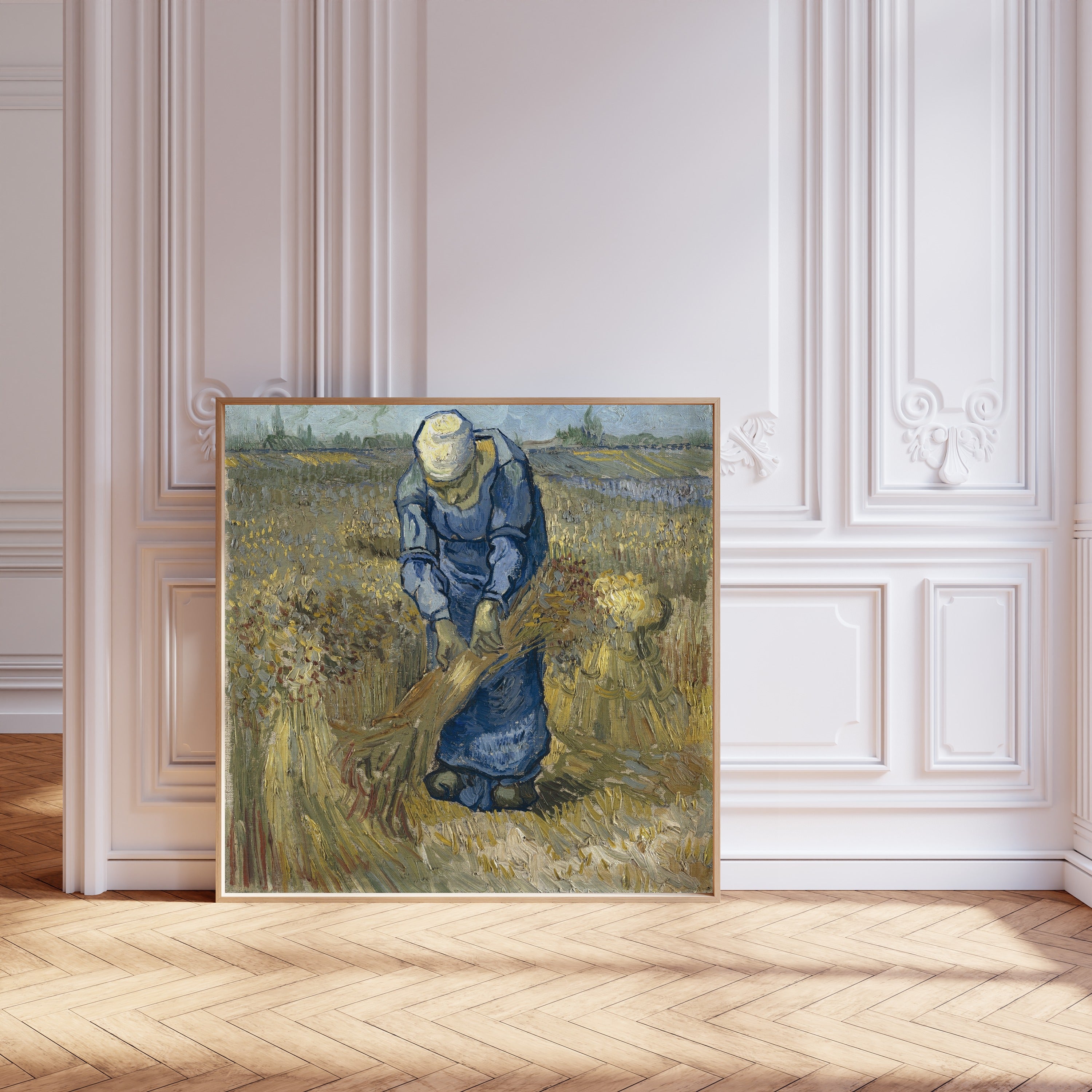 Vincent van Gogh — Peasant Woman Binding Sheaves | Fine Art Print