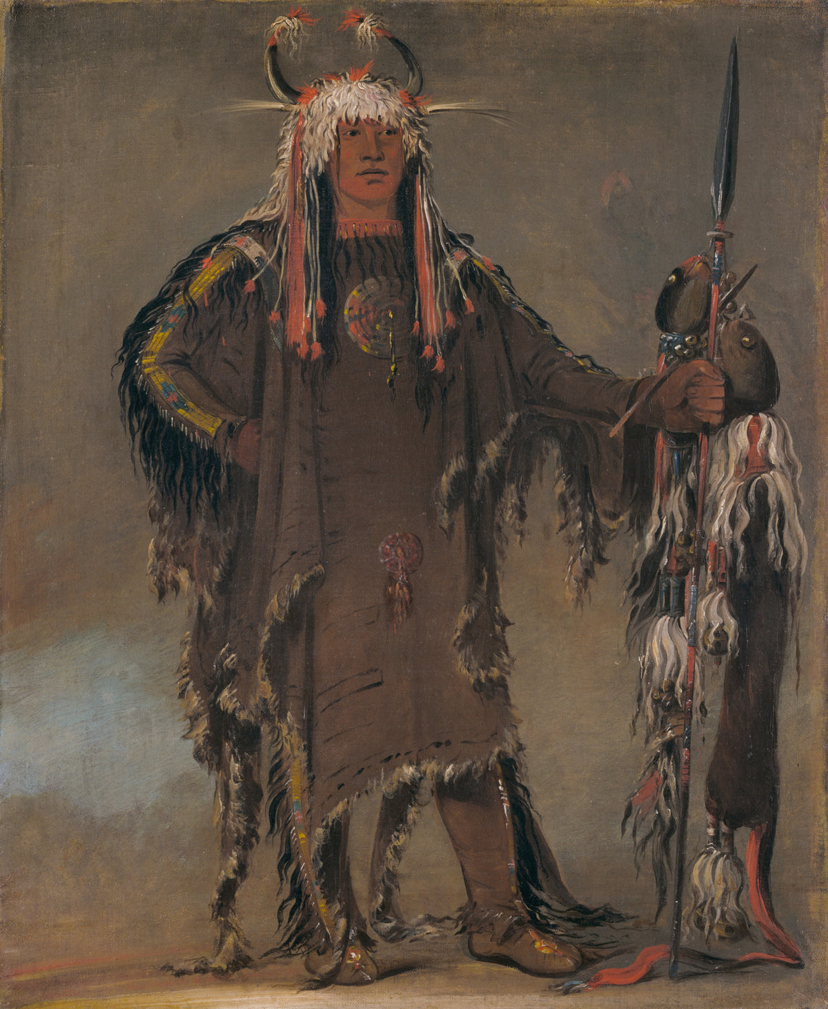 George Catlin — Peh-tó-pe-kiss, Eagle’s Ribs, a Piegan Chief | Western Art Print