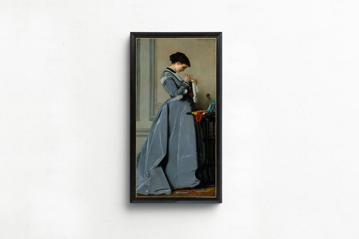 Penelope by Charles Francois Marchal — in a slim black frame on a plain white wall