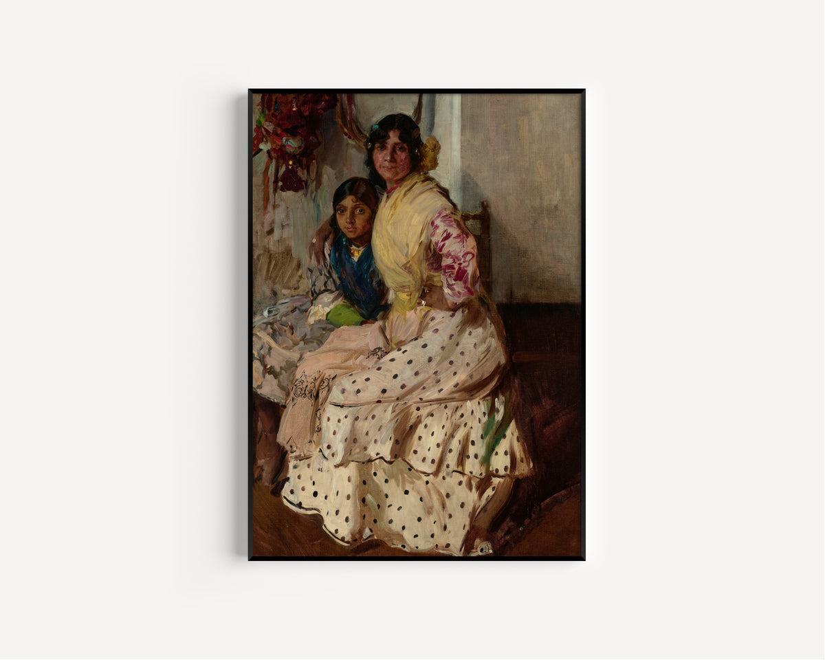 Joaquín Sorolla — Pepilla the Gypsy and Her Daughter | Fine Art Print