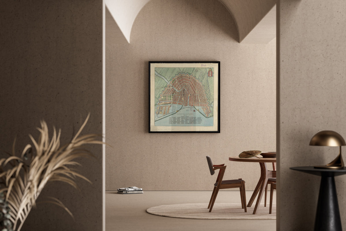 Plan de la Ville d'Amsterdam | Antique City Plan Print