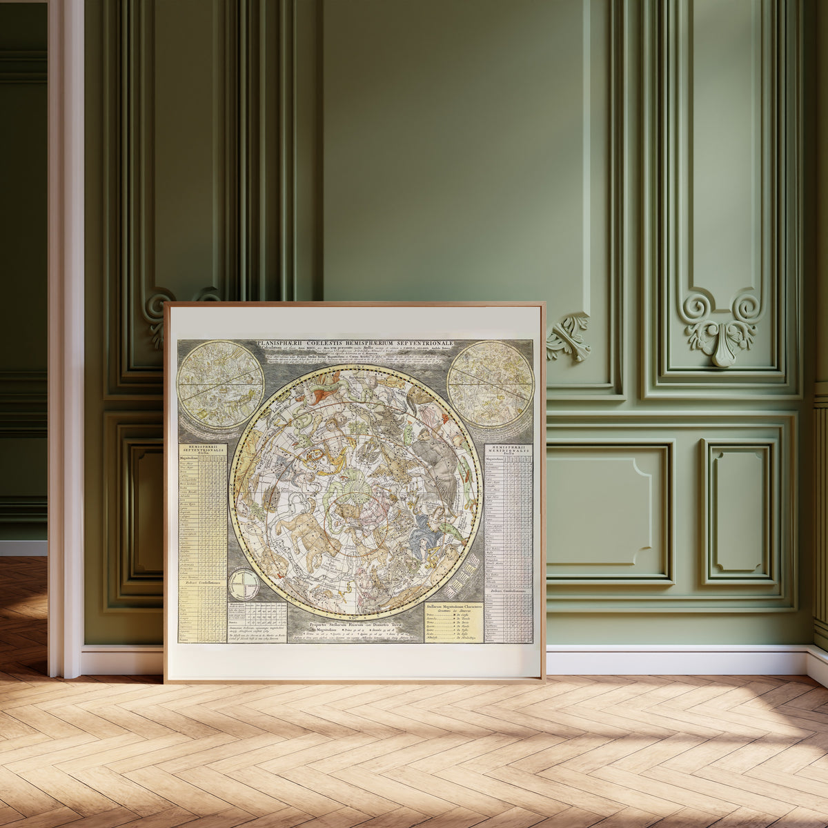 Carel Allard — Planisphaerii Coelestis Hemisphaerium Septentrionale | Antique Celestial Chart Print