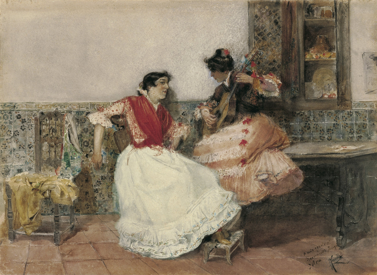 Joaquín Sorolla — Playing the Guitar | Fine Art Print