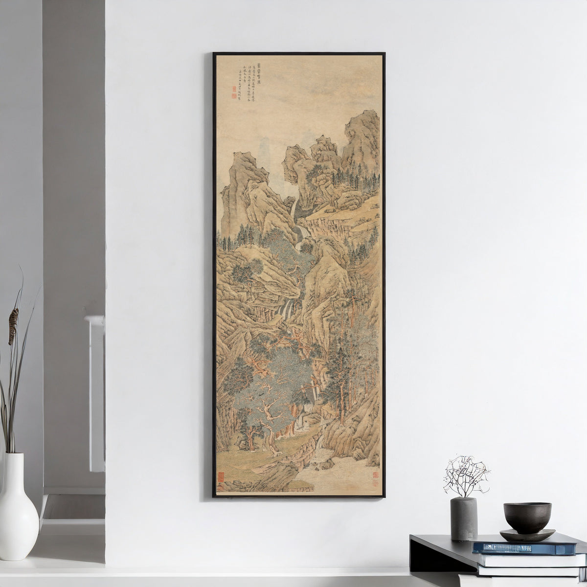 Wen Zhengming — Playing the Qin in a Secluded Valley | Chinese Ink Painting Art Print
