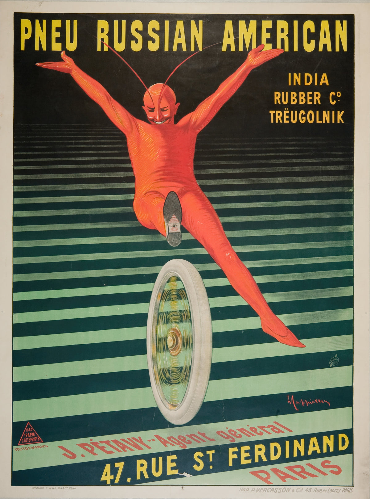 Leonetto Cappiello — Pneu Russian American | Vintage Poster Print