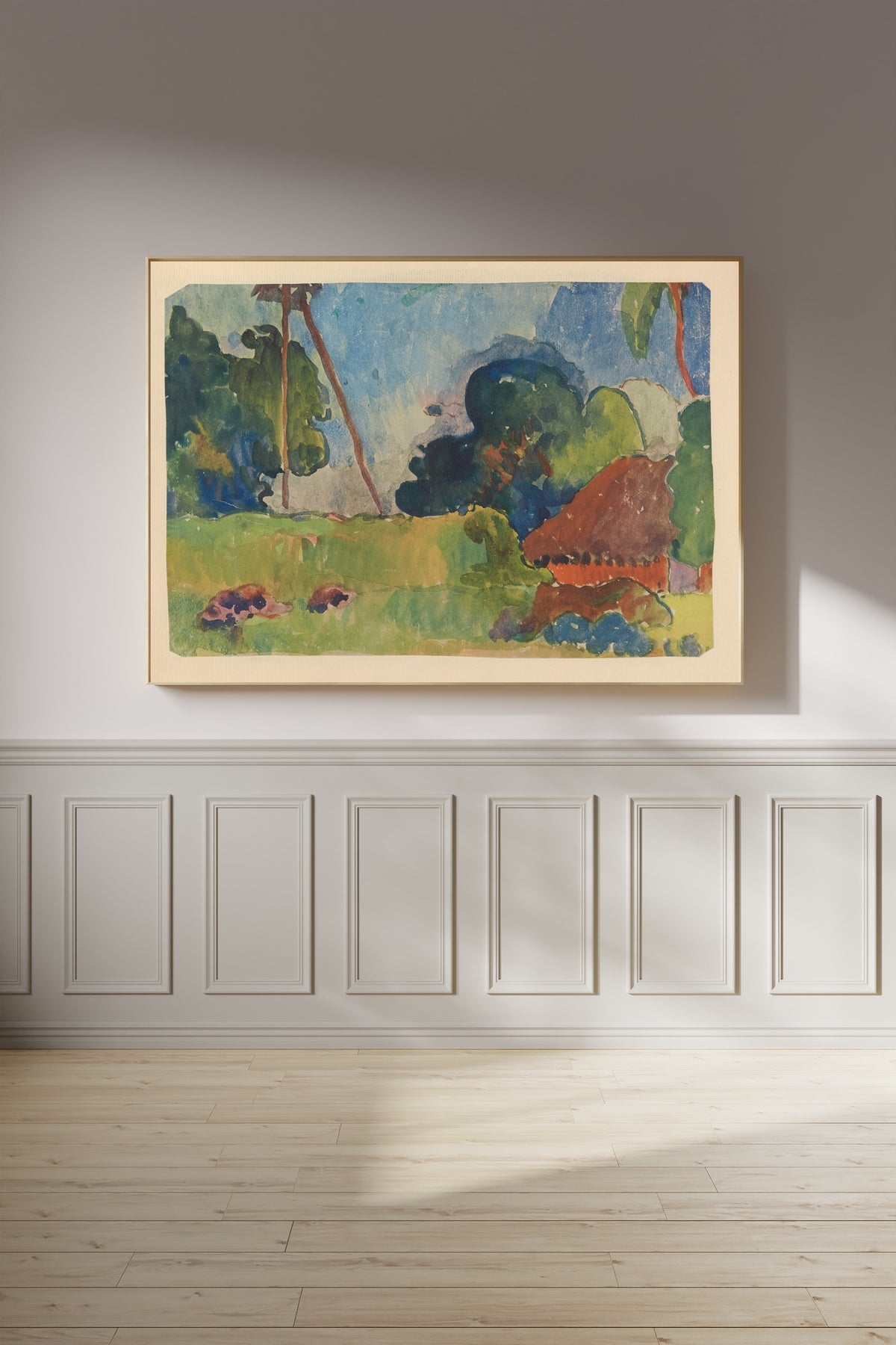 Paul Gauguin — Polynesian Landscape with a Hut | Fine Art Print