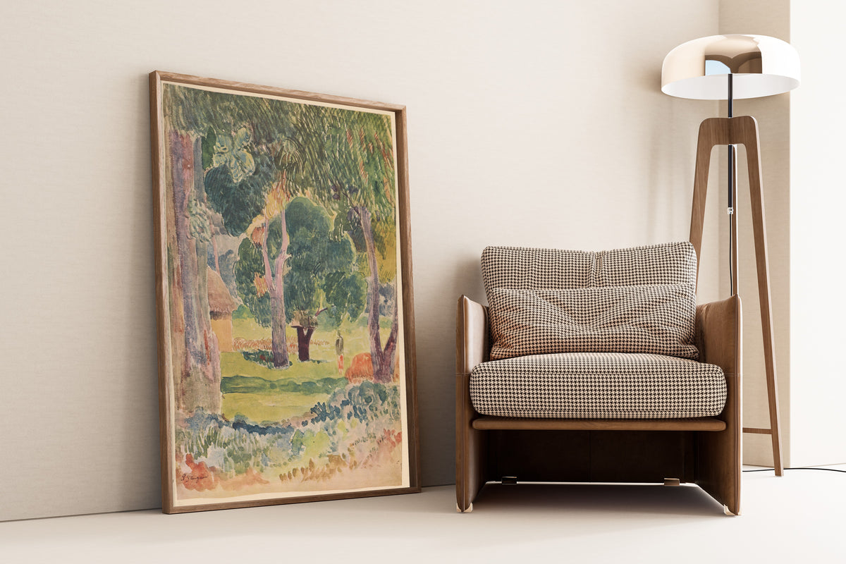 Paul Gauguin — Polynesian Landscape with the Figure of a Woman | Fine Art Print