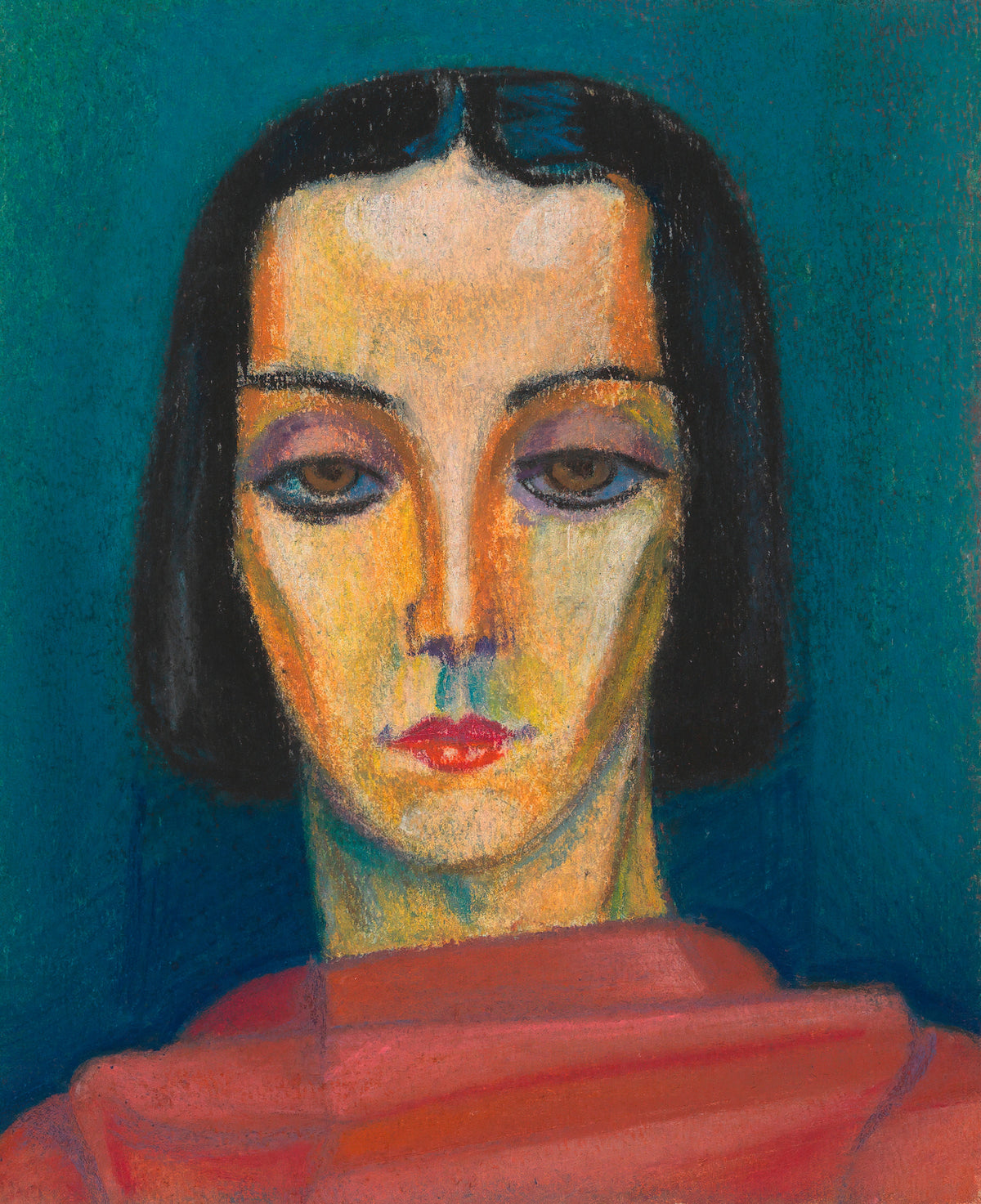 Karl Wiener — Porträt einer Dame (Portrait of a Lady) | Expressionist Art Print