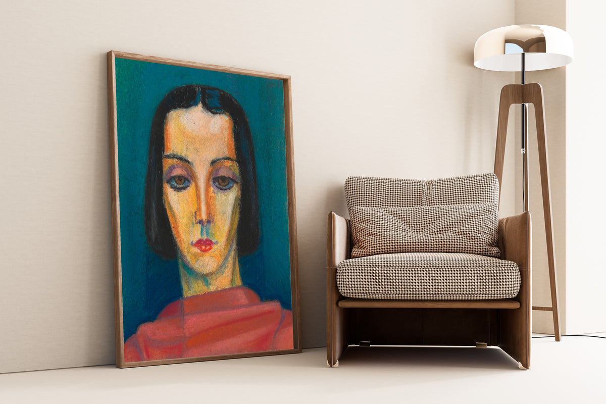 Karl Wiener — Porträt einer Dame (Portrait of a Lady) | Expressionist Art Print