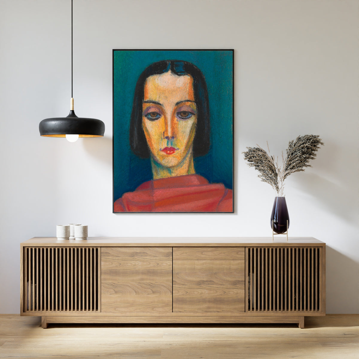 Karl Wiener — Porträt einer Dame (Portrait of a Lady) | Expressionist Art Print