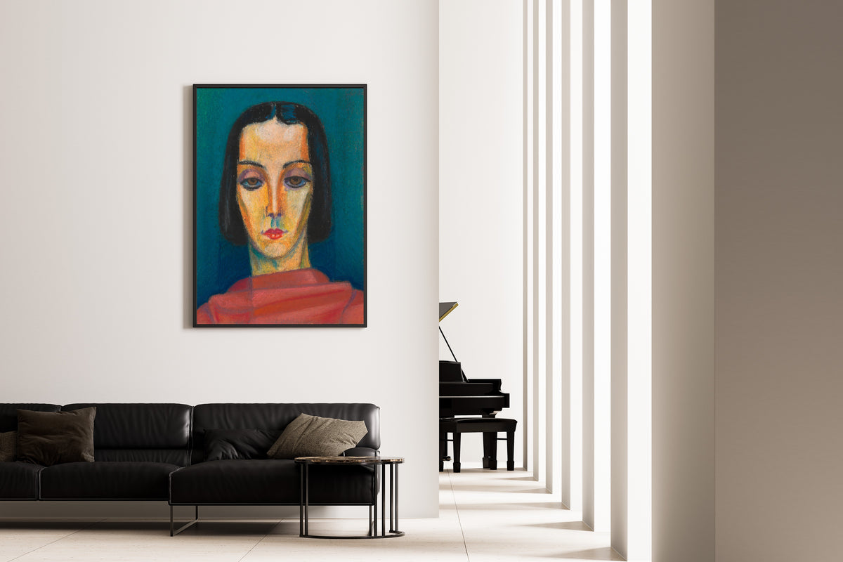 Karl Wiener — Porträt einer Dame (Portrait of a Lady) | Expressionist Art Print