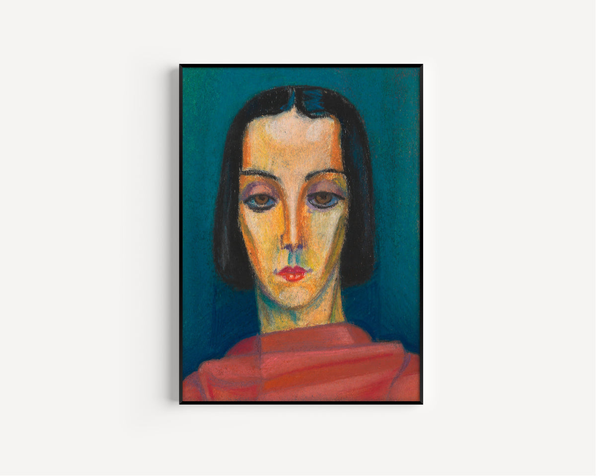 Karl Wiener — Porträt einer Dame (Portrait of a Lady) | Expressionist Art Print