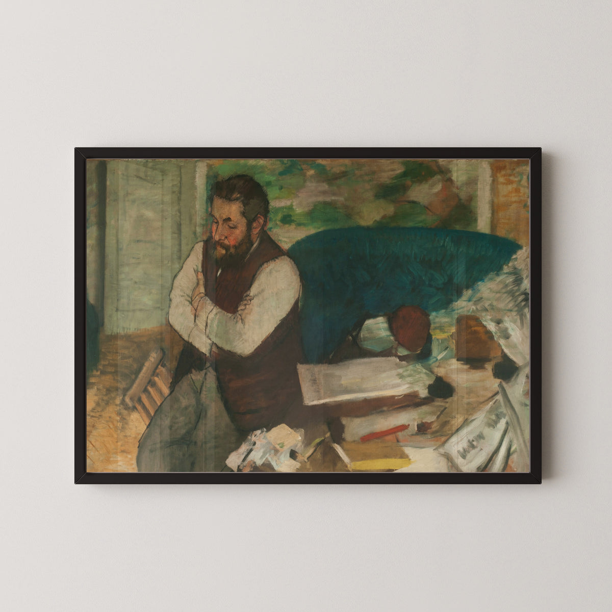 Edgar Degas — Portrait of Diego Martelli | Fine Art Print