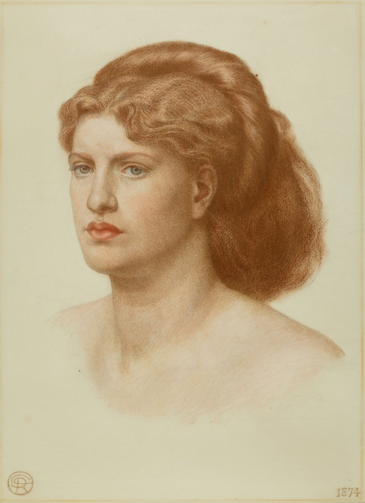 Dante Gabriel Rossetti — Portrait of Fanny Cornforth, Head and Shoulders | Pre-Raphaelite Art Print
