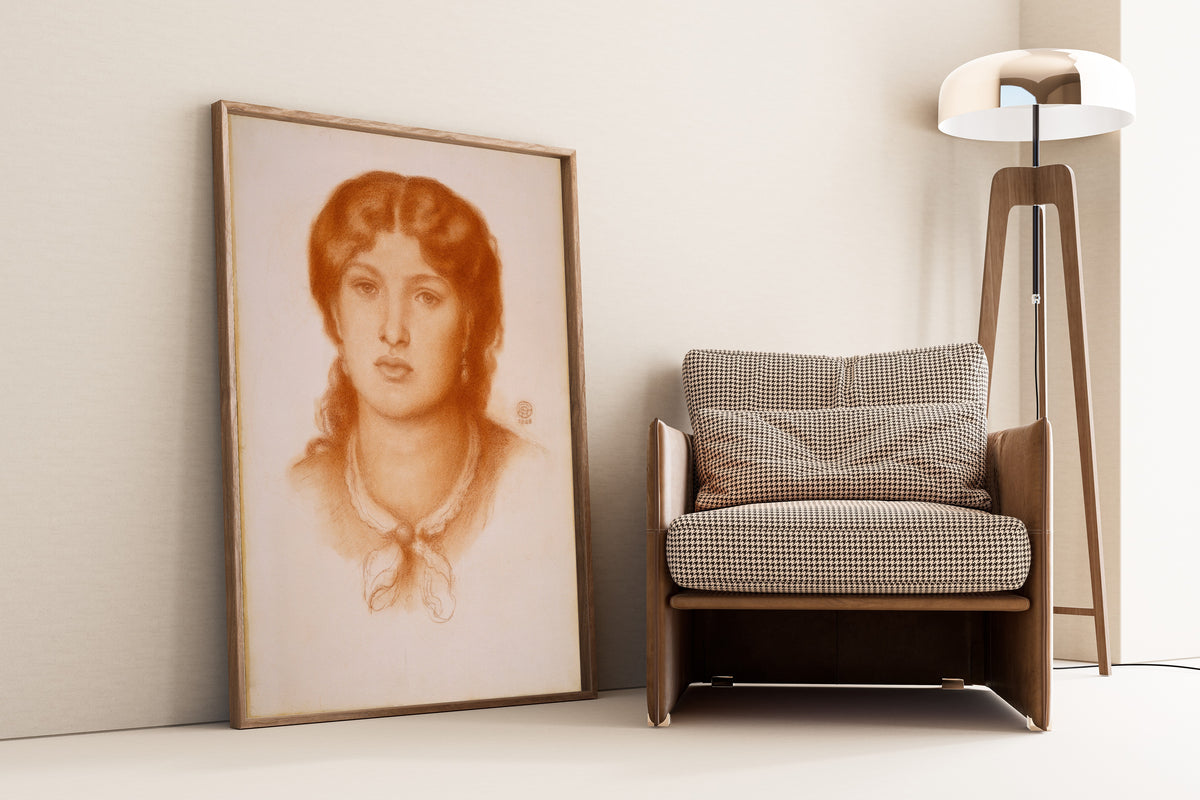 Dante Gabriel Rossetti — Portrait of Fanny Cornforth | Pre-Raphaelite Art Print