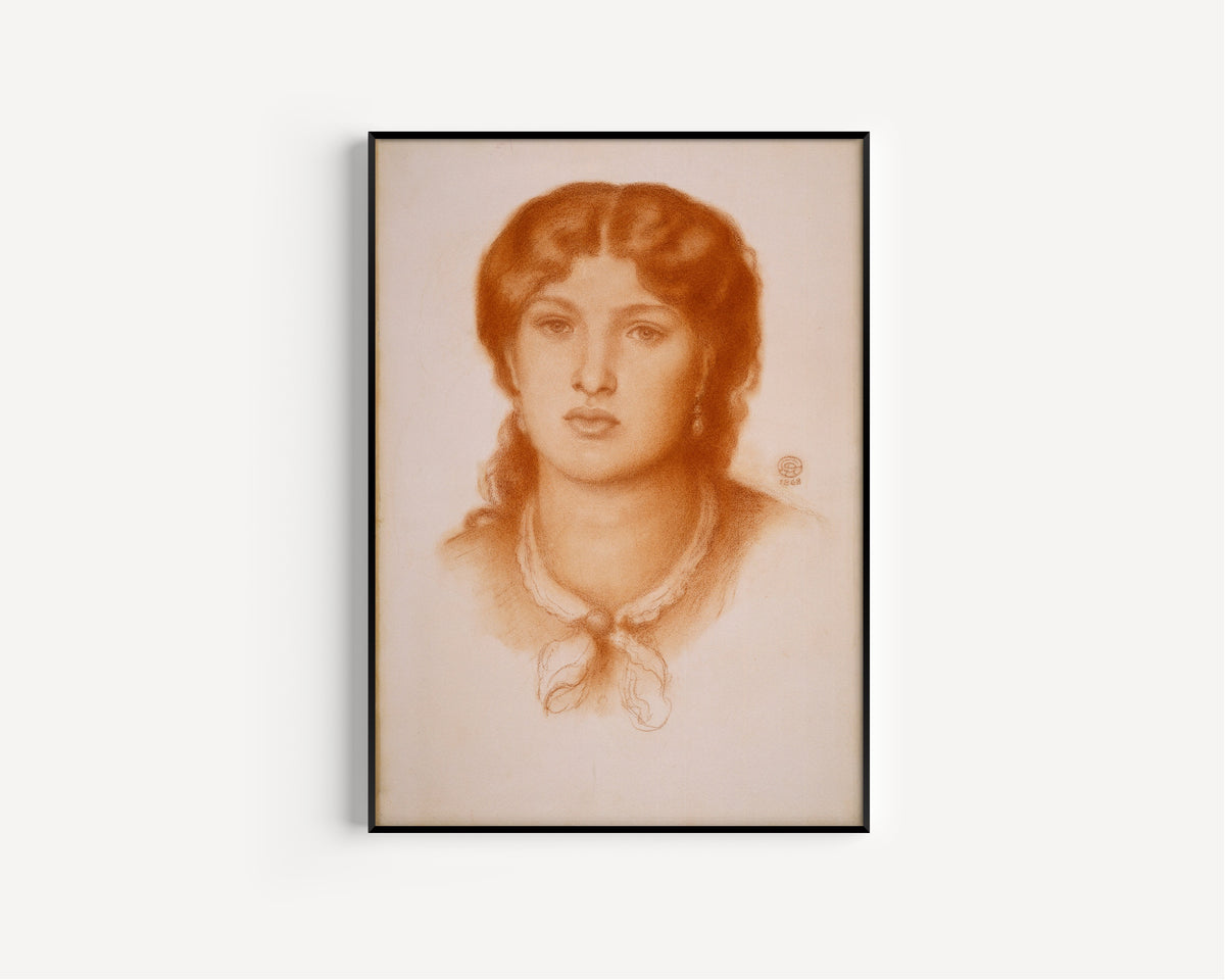 Dante Gabriel Rossetti — Portrait of Fanny Cornforth | Pre-Raphaelite Art Print