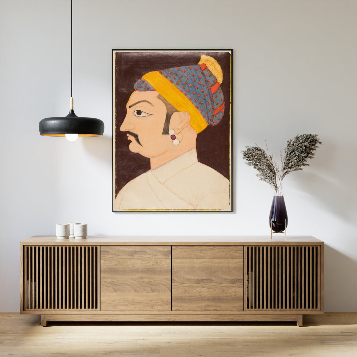 Marwar (Jodhpur) school — Portrait of Rao Shiv Singh Chandrawat | Indian Miniature Painting Print