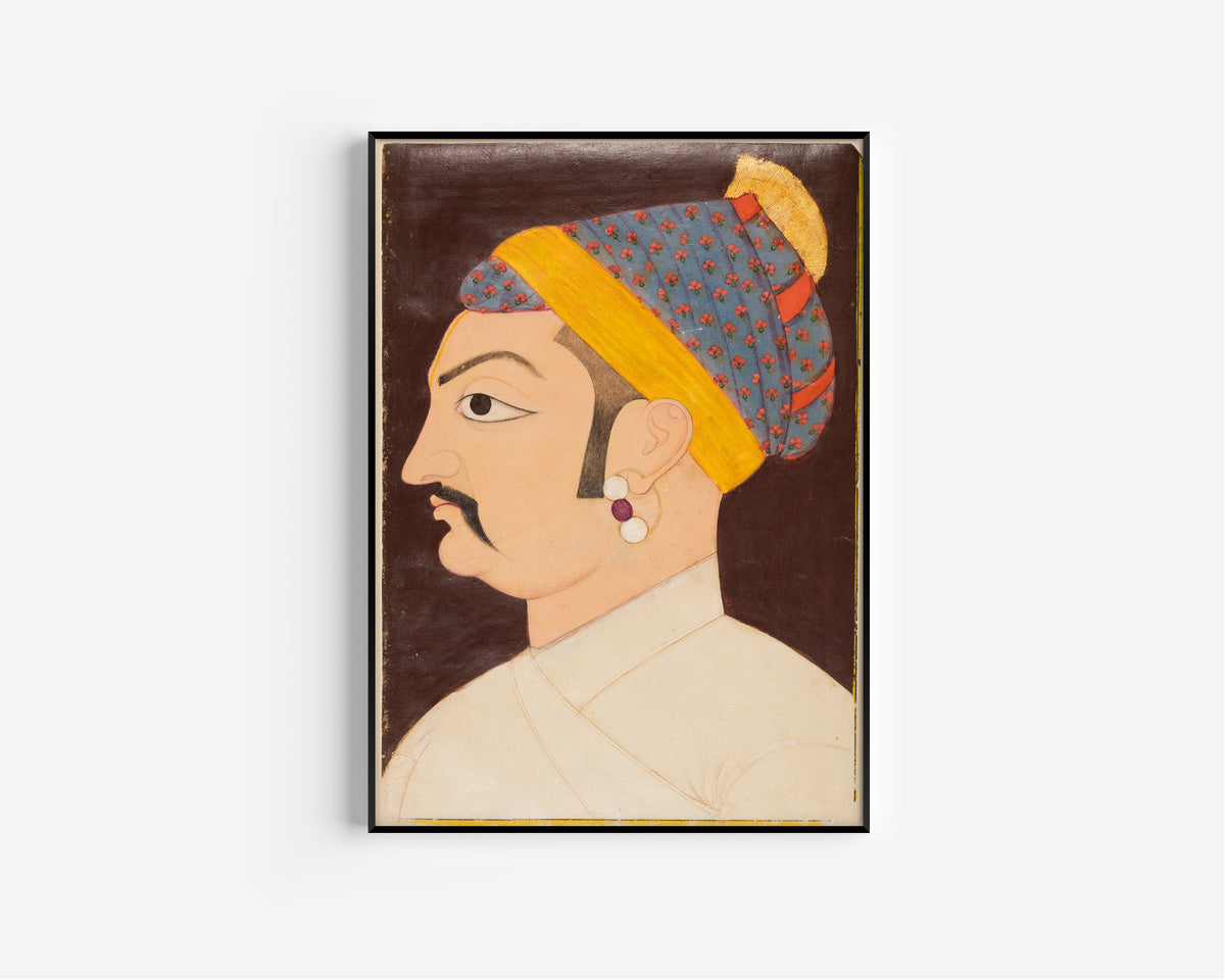 Marwar (Jodhpur) school — Portrait of Rao Shiv Singh Chandrawat | Indian Miniature Painting Print