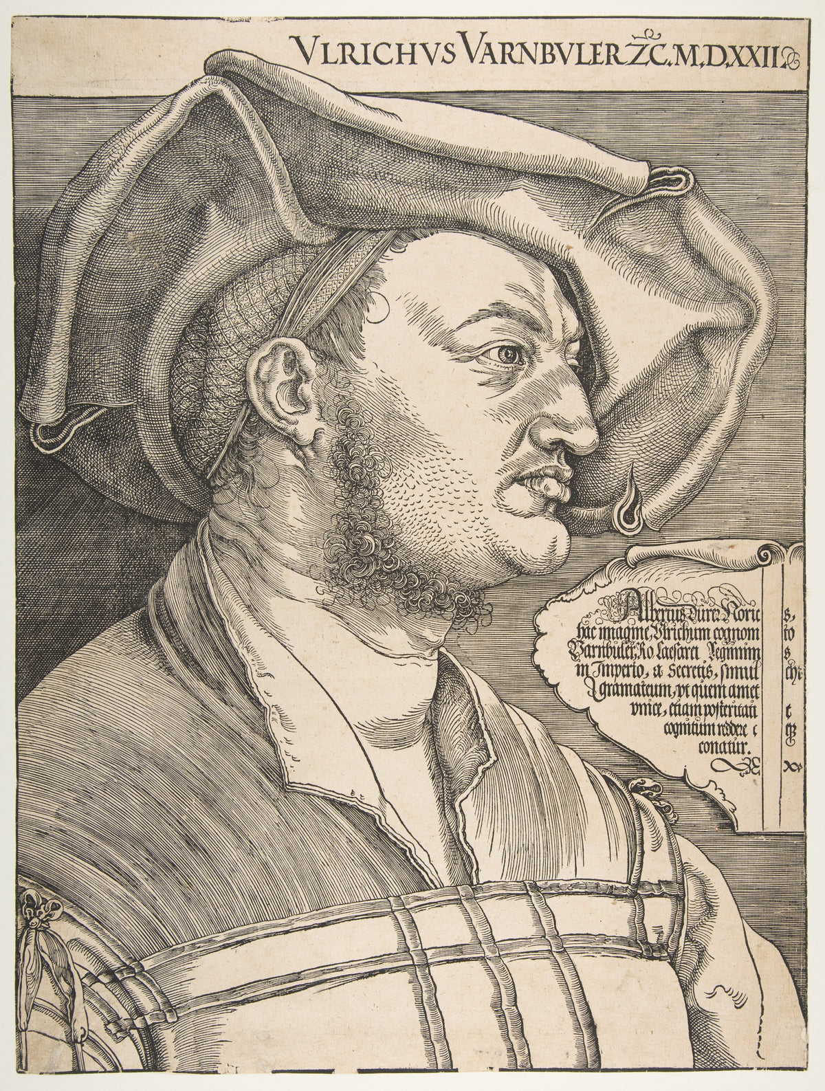 Albrecht Dürer — Portrait of Ulrich Varnbuler | Woodcut Print