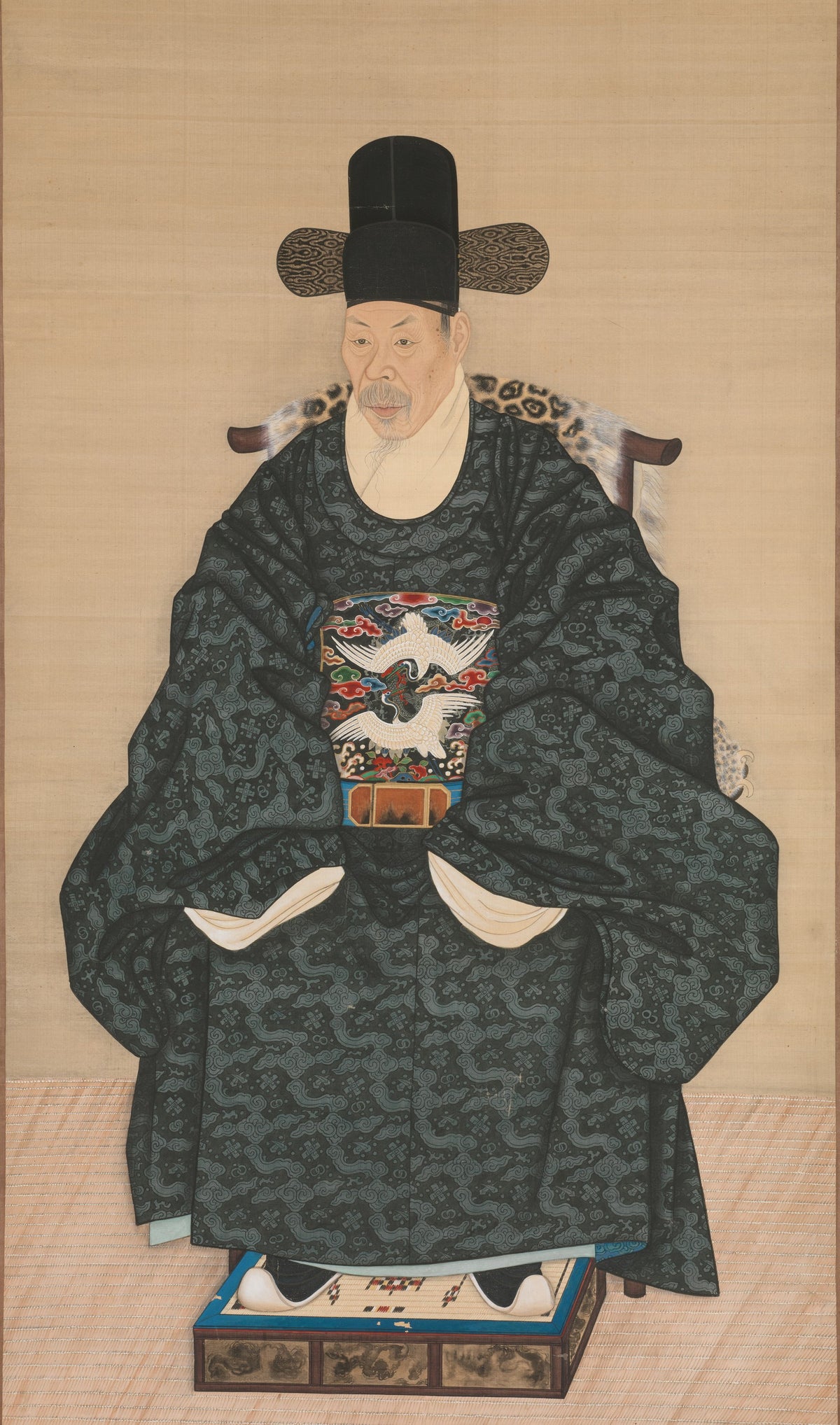 Korean painter (unidentified) — Portrait of Yun Dongseom (1710–1795) | Korean Painting Art Print