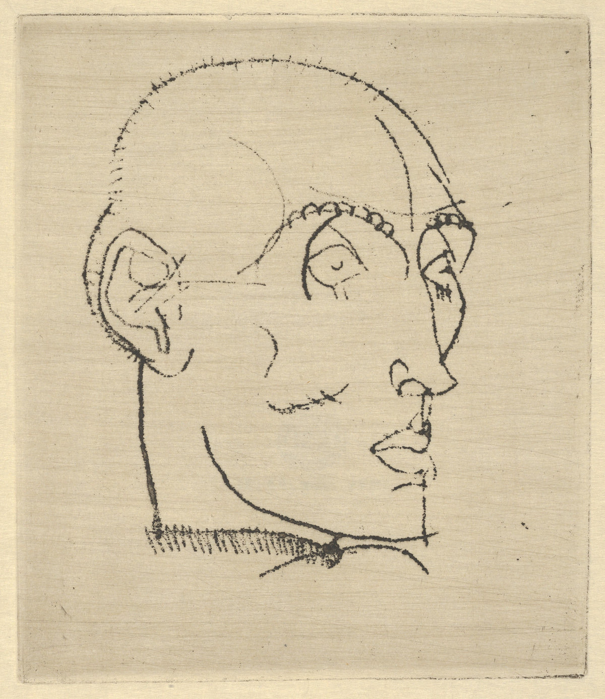 Egon Schiele — Portrait of a Man | Drypoint Print