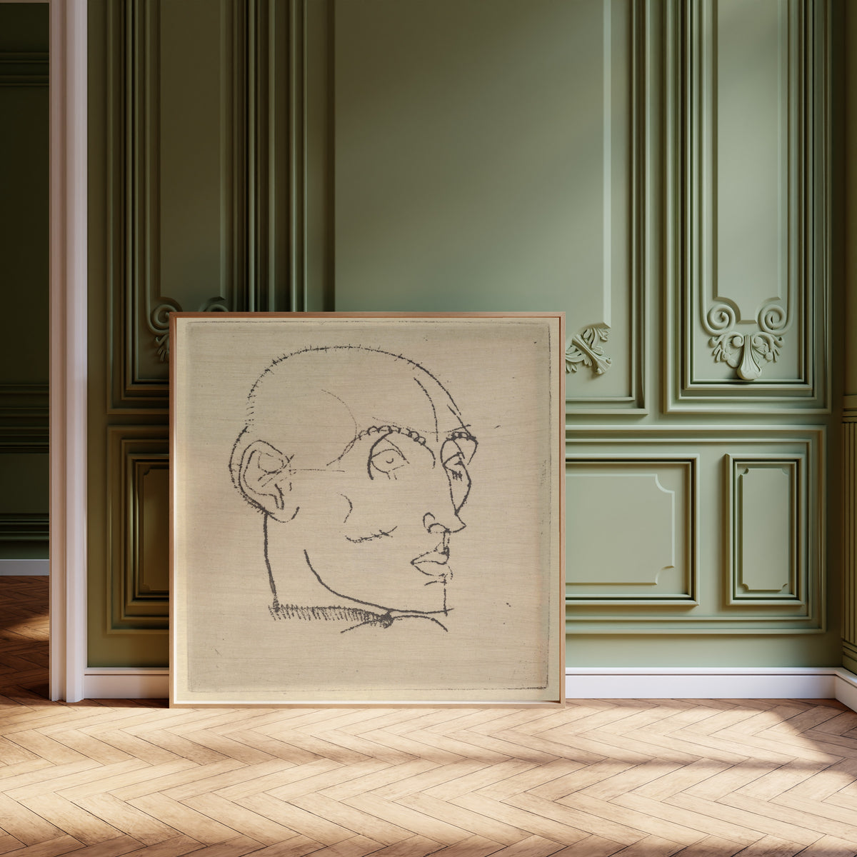 Egon Schiele — Portrait of a Man | Drypoint Print