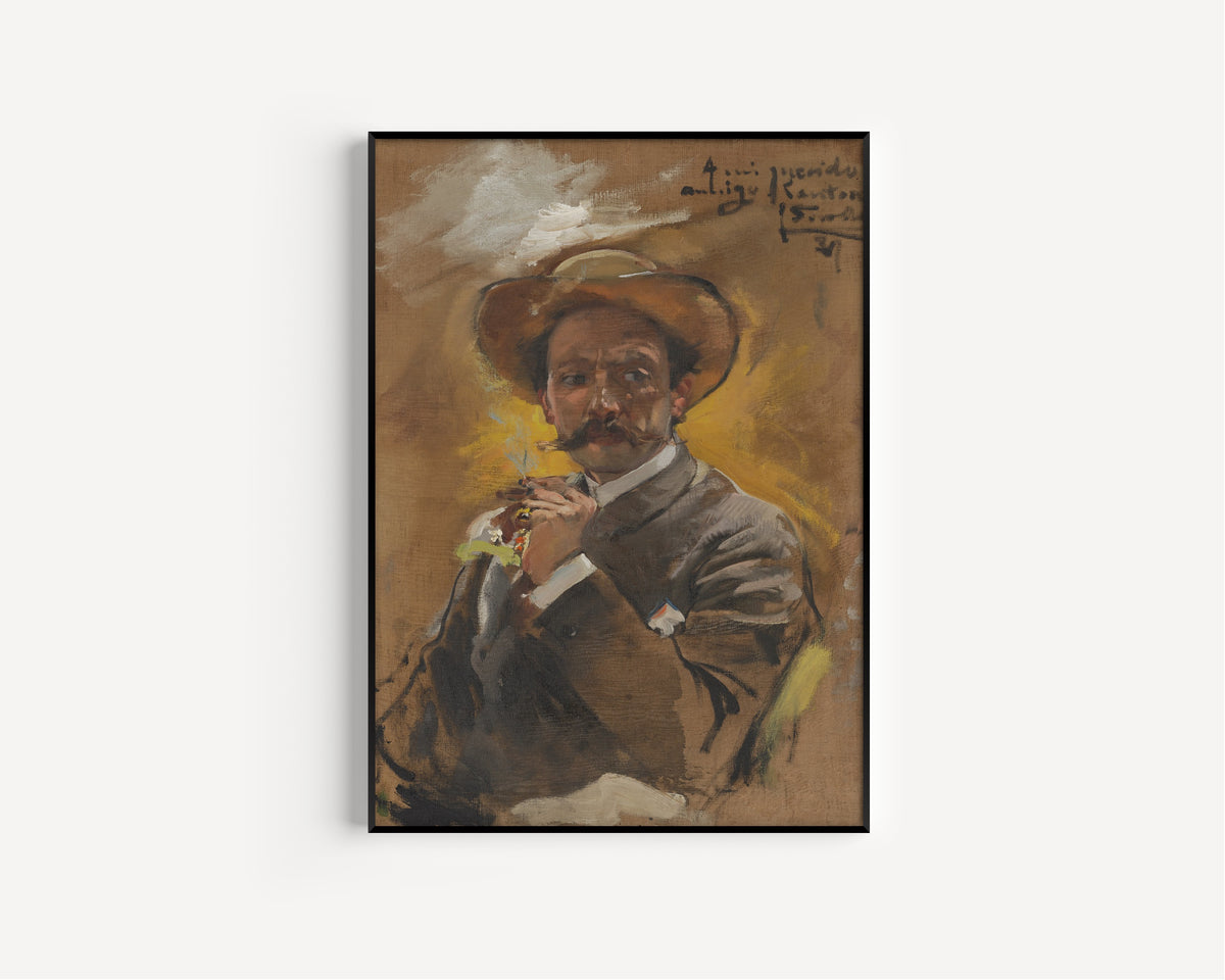 Joaquín Sorolla — Portrait of the Painter Francesco Santoro, Rome | Fine Art Print