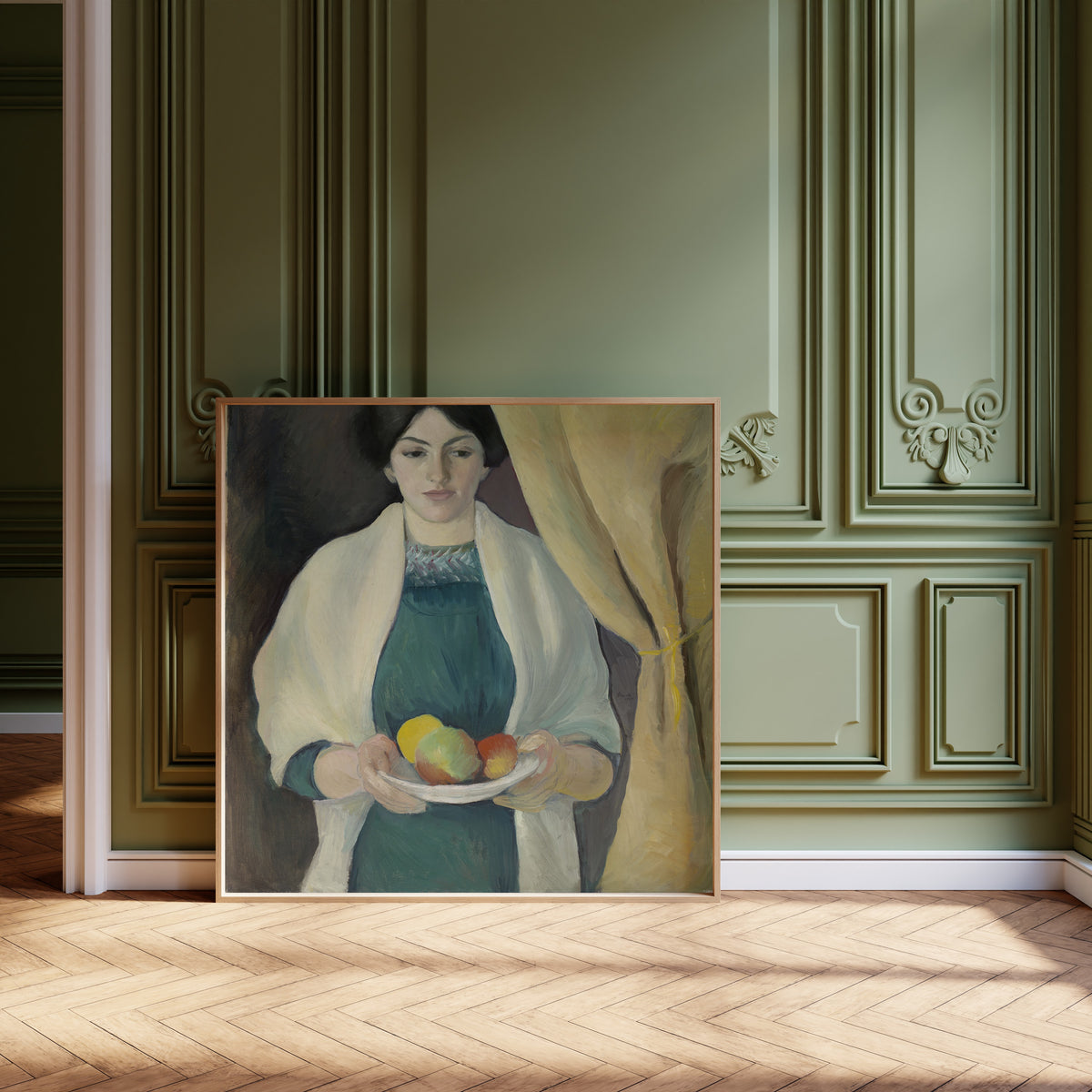 August Macke — Portrait with Apples | Expressionist Fine Art Print