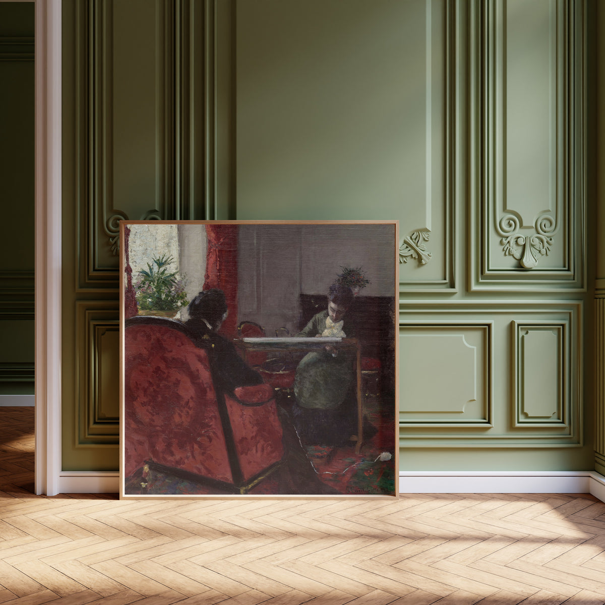 Gustave Caillebotte — Portraits dans un intérieur (Portraits in an Interior) | Fine Art Print