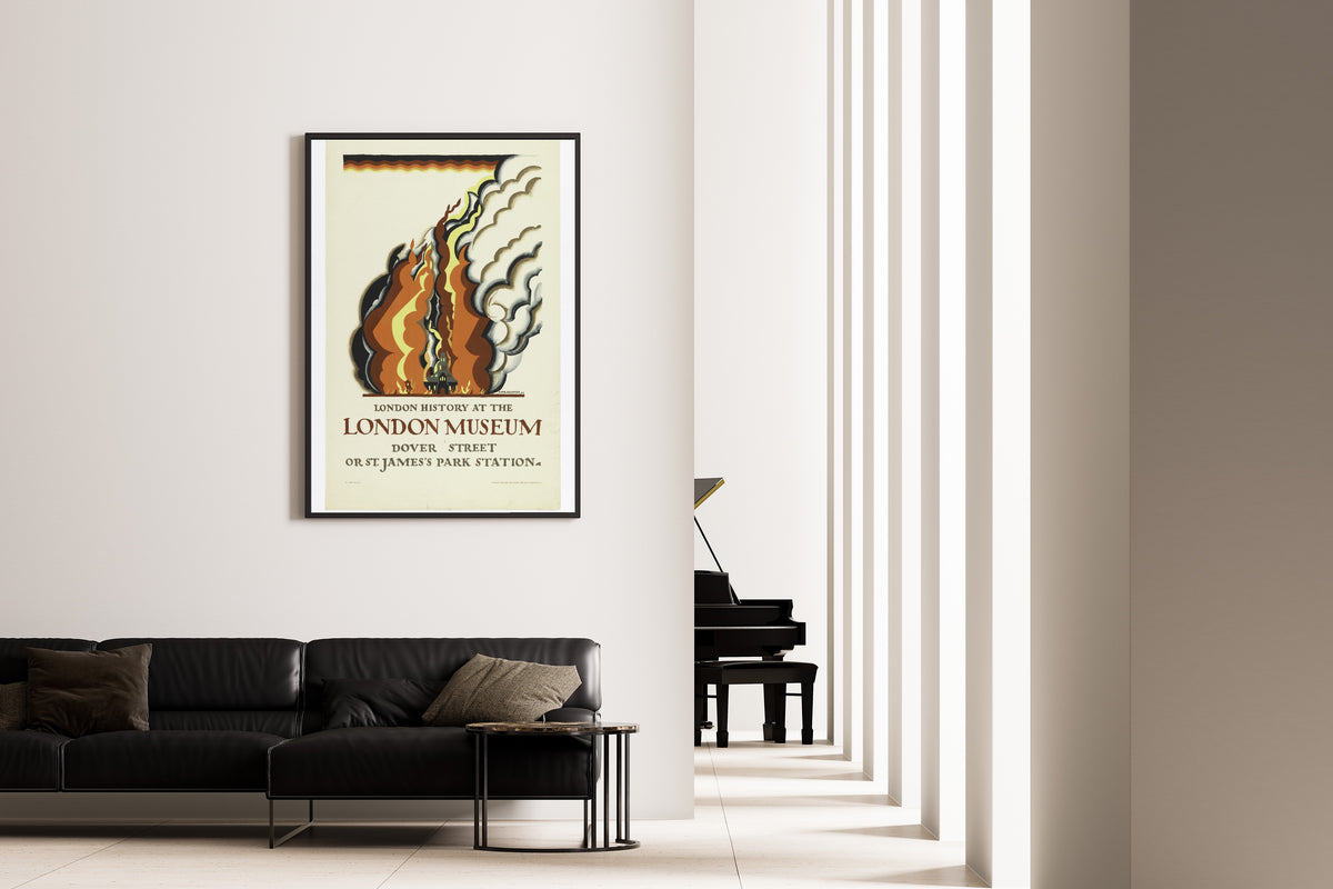 Edward McKnight Kauffer — London History at the London Museum | Vintage Poster Print
