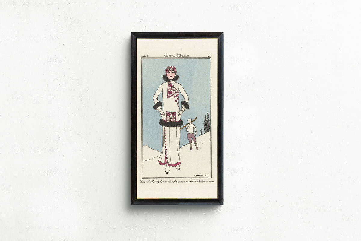 George Barbier — Pour St. Moritz | Art Deco Fashion Print