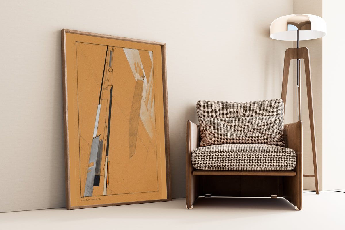 El Lissitzky — Preliminary Study for Proun 2D | Constructivist Art Print