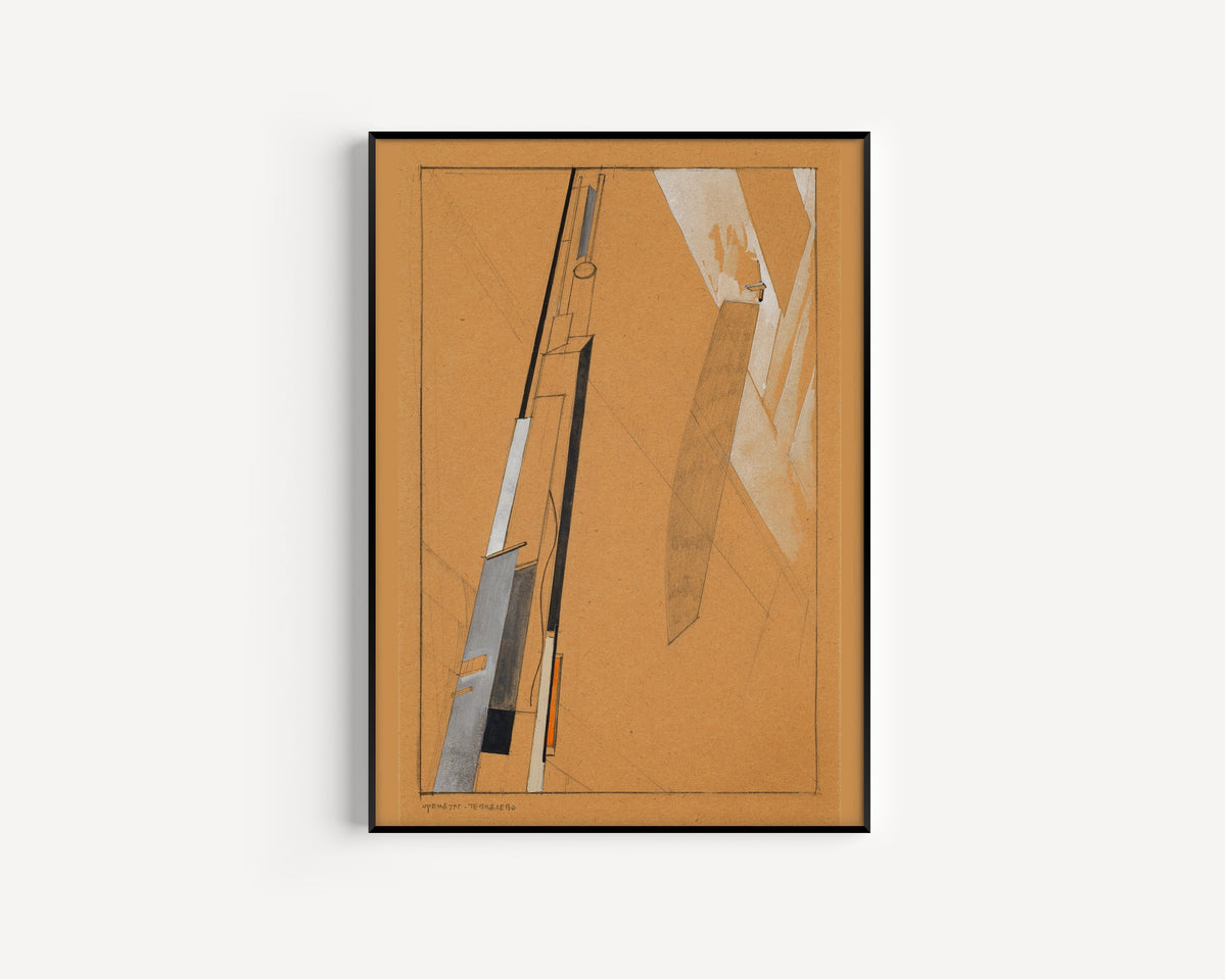 El Lissitzky — Preliminary Study for Proun 2D | Constructivist Art Print