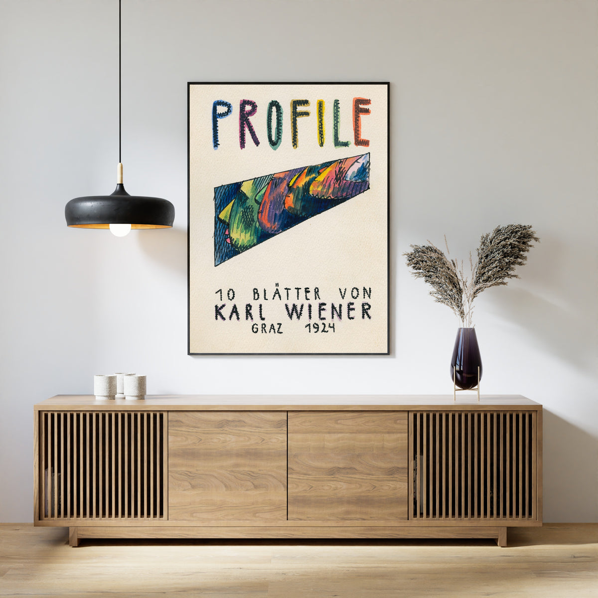 Karl Wiener — Profile, 10 Blätter (Profiles, Title Sheet) | Vintage Poster Print