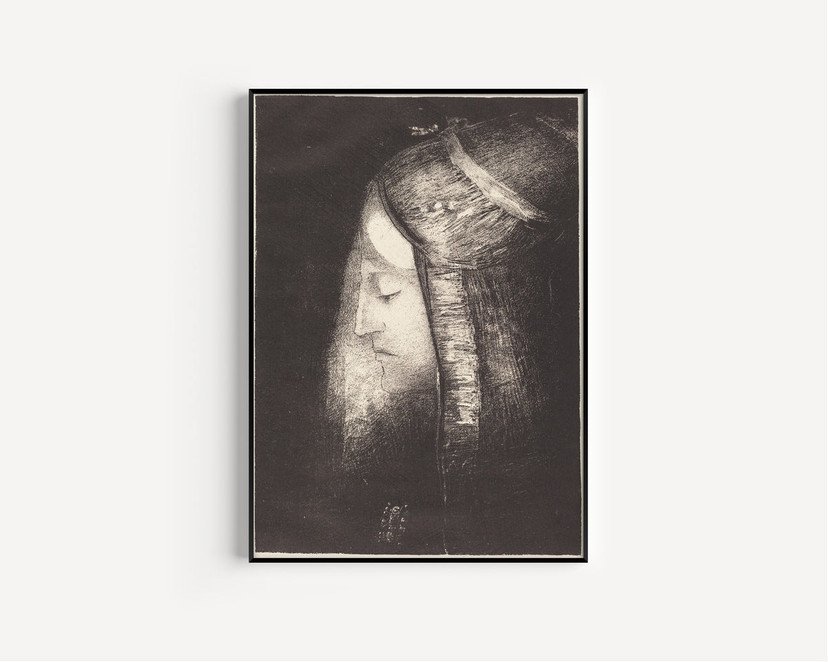 Odilon Redon — Profile of Light | Symbolist Art Print