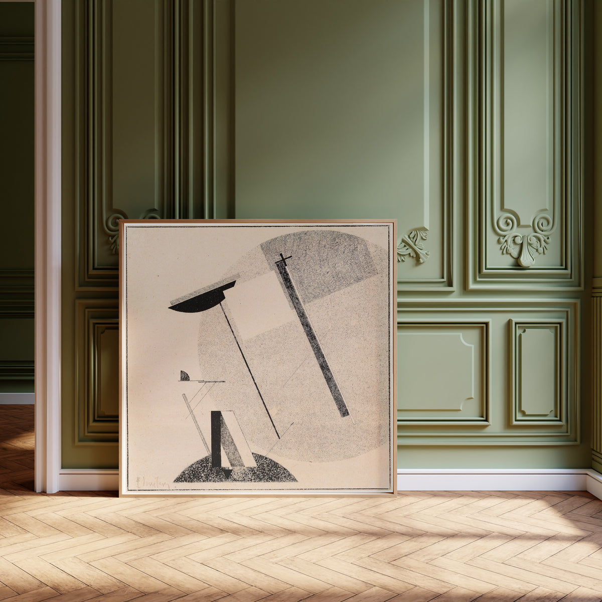 El Lissitzky — Proun 3A | Constructivist Art Print