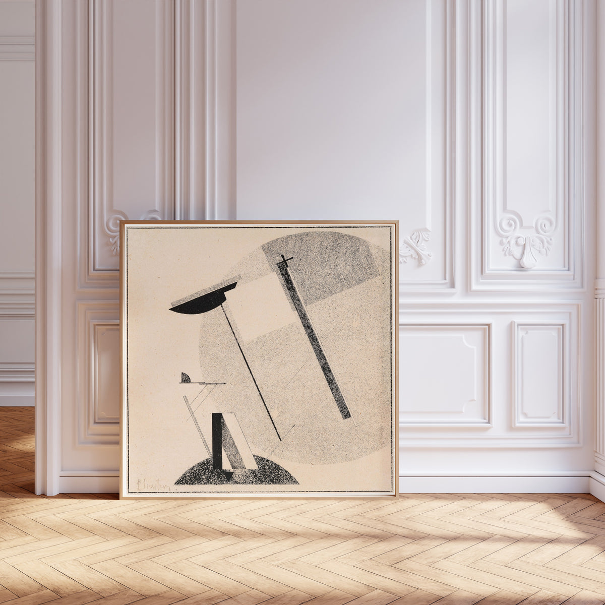 El Lissitzky — Proun 3A | Constructivist Art Print