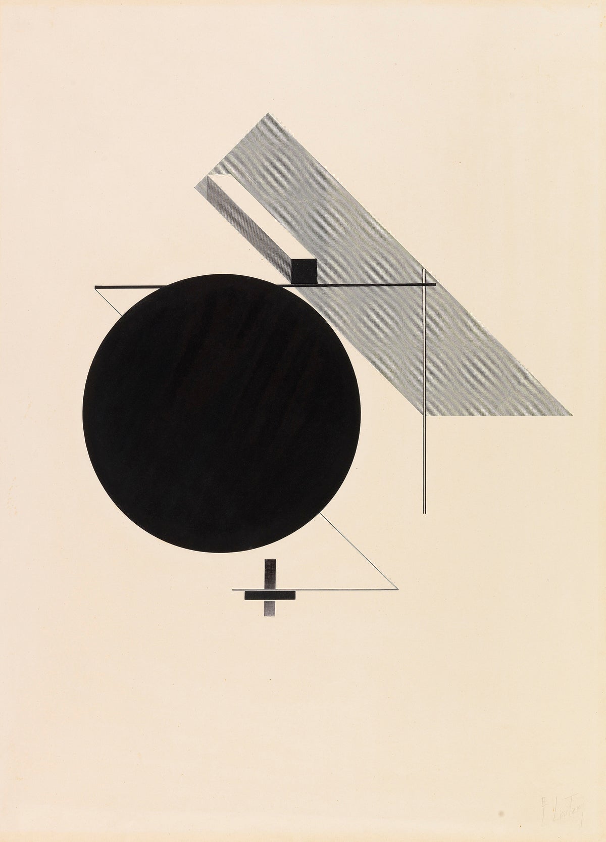 El Lissitzky — Proun Portfolio: Proun IV | Constructivist Lithograph Print