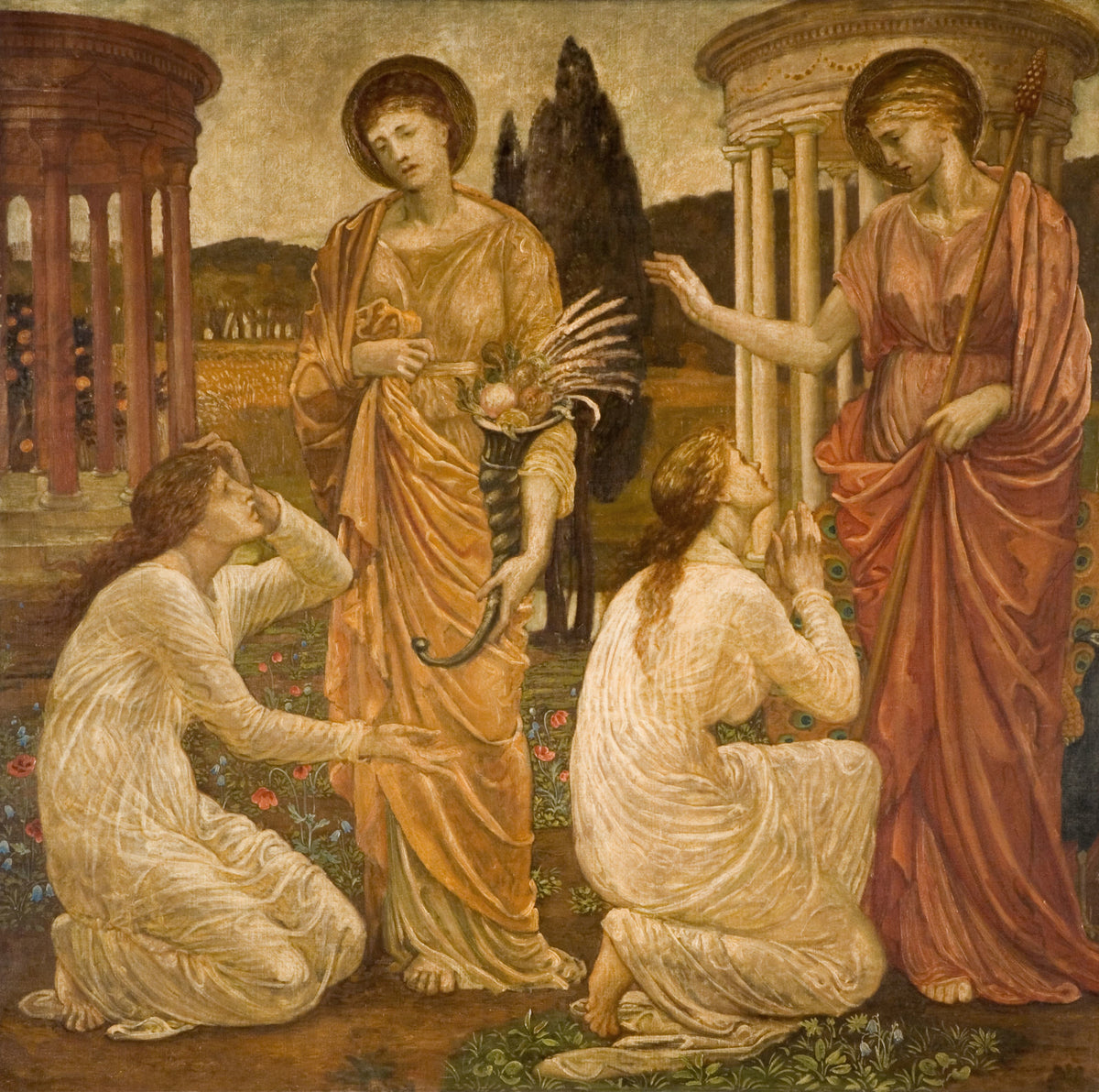 Edward Burne-Jones — Psyche at the Shrines of Juno and Ceres | Pre-Raphaelite Art Print