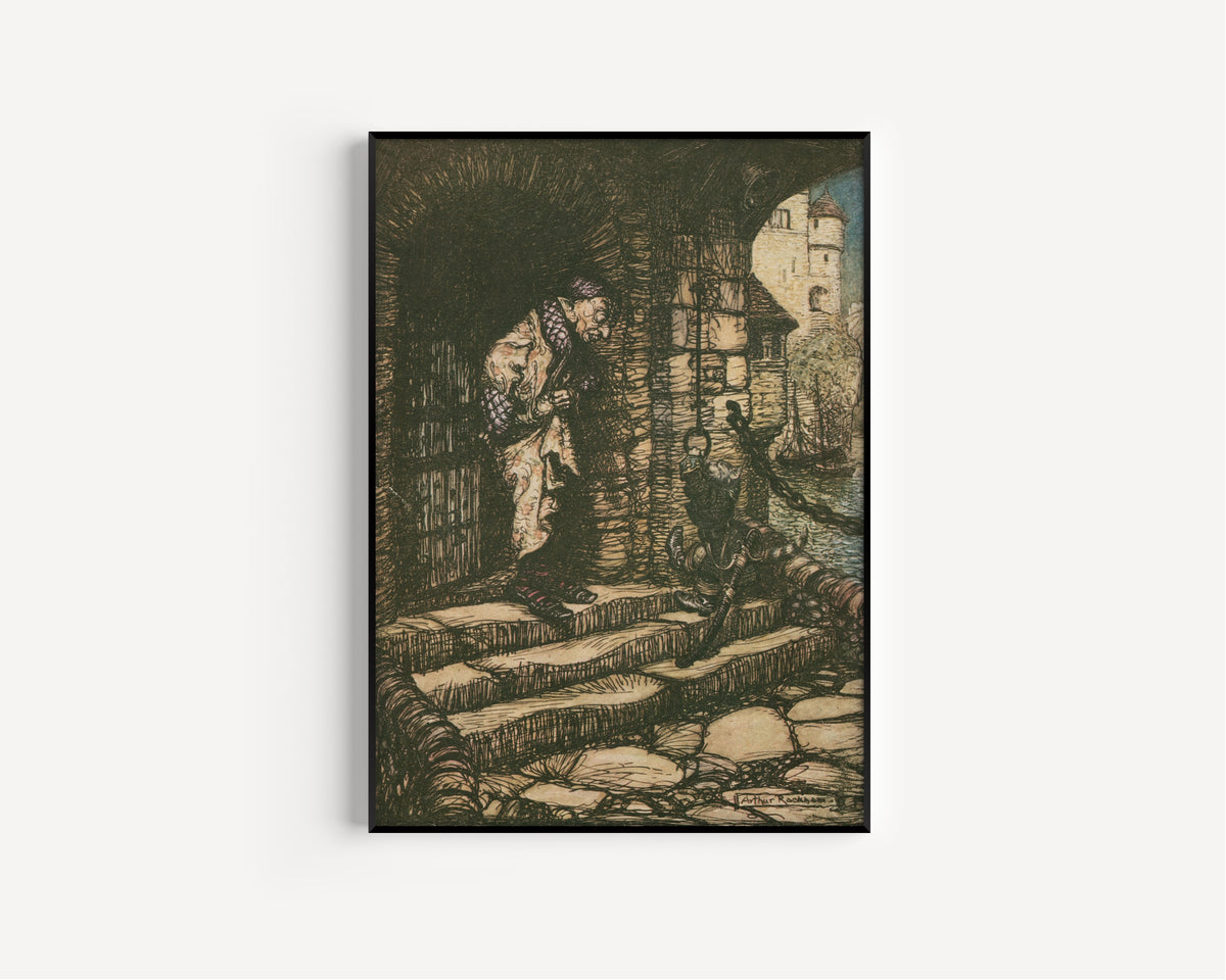 Arthur Rackham — Puss in Boots | Fairy Tale Illustration Print